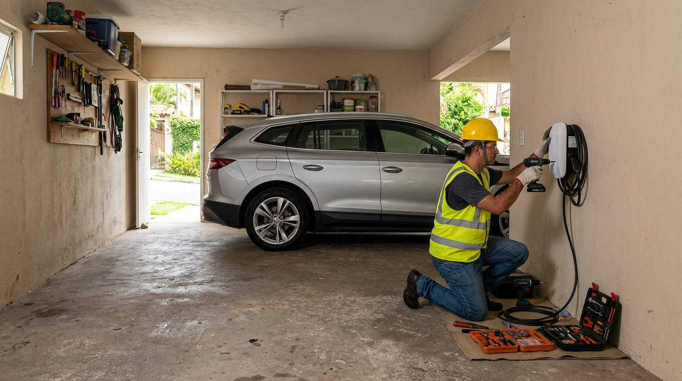 Instalação em garagem ou condomínio em Guarulhos‑SP